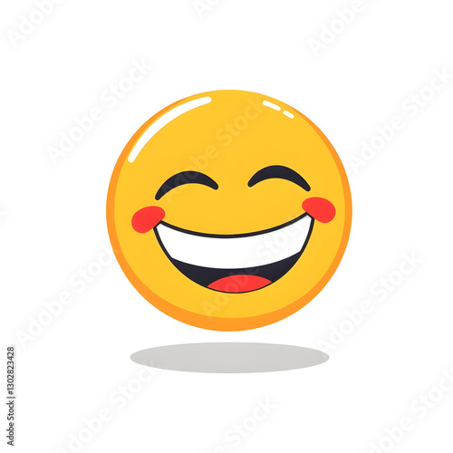 laughing smiley face, emoji design 