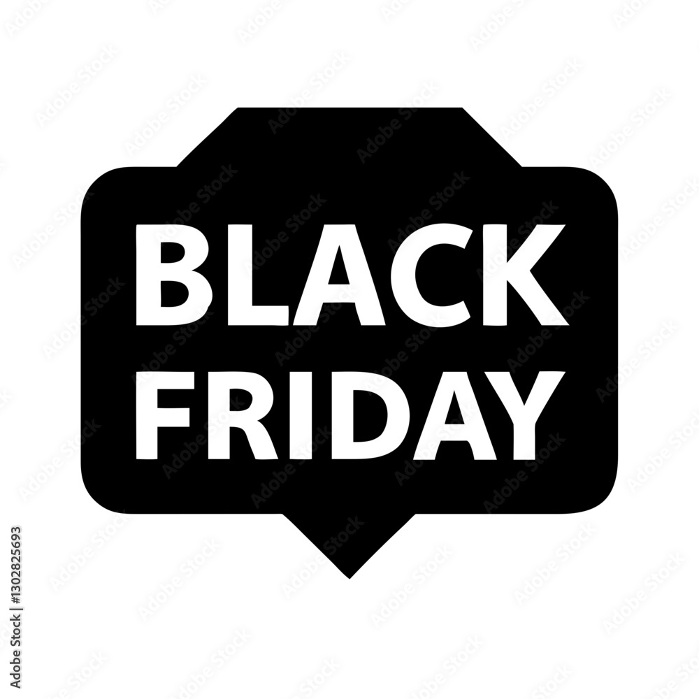Black Friday shopping label icon designed for promotional materials and advertising campaigns during retail sales events Black Friday shopping label icon designed for promotional materials and advertising campaigns during retail sales events