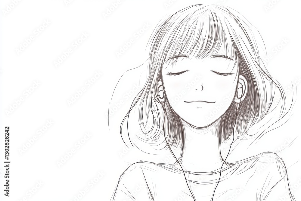 Discover a captivating minimalist pencil sketch of an anime girl in this intriguing image featuring exquisite artistry and attention to detail. Discover a captivating minimalist pencil sketch of an anime girl in this intriguing image featuring exquisite artistry and attention to detail.