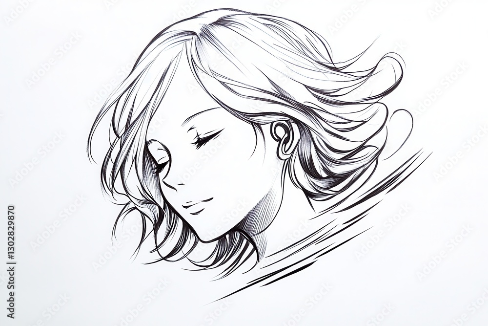 Discover a serene pencil sketch of an anime girl in a kimono, with a touch of minimalist charm. Perfect for fans of classic Japanese art. Discover a serene pencil sketch of an anime girl in a kimono, with a touch of minimalist charm. Perfect for fans of classic Japanese art.