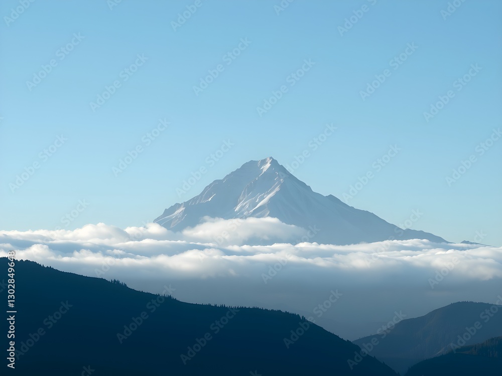 Majestic Mountain Peaks in Misty Layers: A Symbol of Strong Brand Positioning and Endurance Majestic Mountain Peaks in Misty Layers: A Symbol of Strong Brand Positioning and Endurance