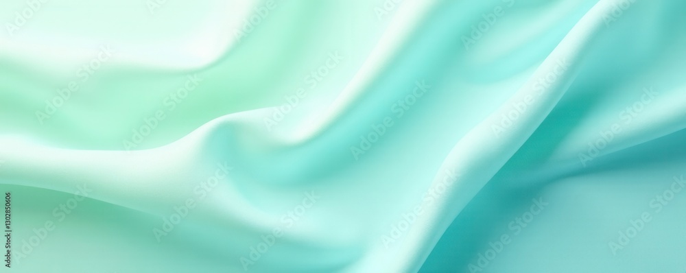 Obraz premium White, mint, pale green & blue cotton silk blend Subtle textile wallpaper pattern , muted, interior, sophisticated