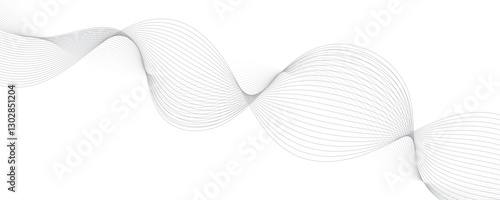 Abstract gray wave dynamic curve lines background. Energy technology concept modern backdrop design for business, presentation, banner.
