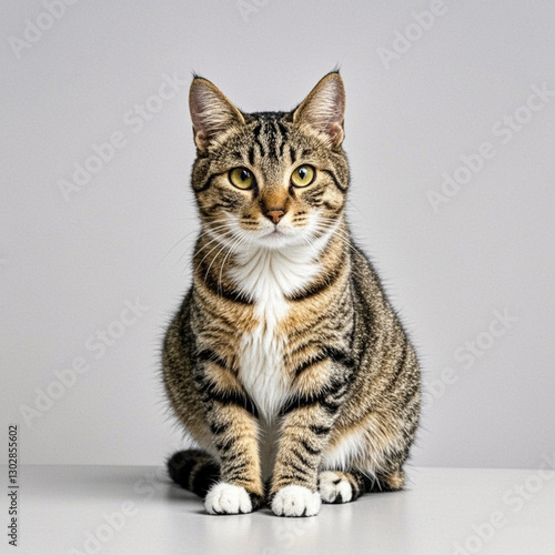 cat on white background