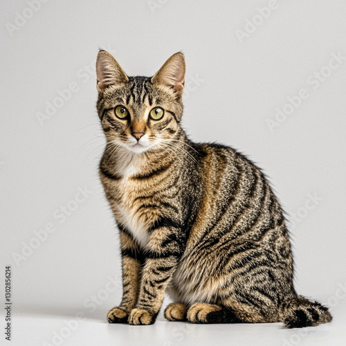 cat on white background
