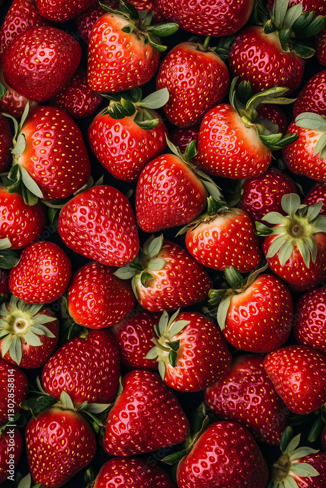 Closeup photo of a lot of strawberries Closeup photo of a lot of strawberries