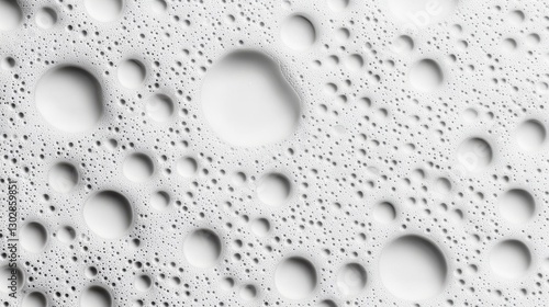 Wallpaper Mural Abstract Grayscale Bubble Texture Close Up of Varied Spheres and Circles Torontodigital.ca