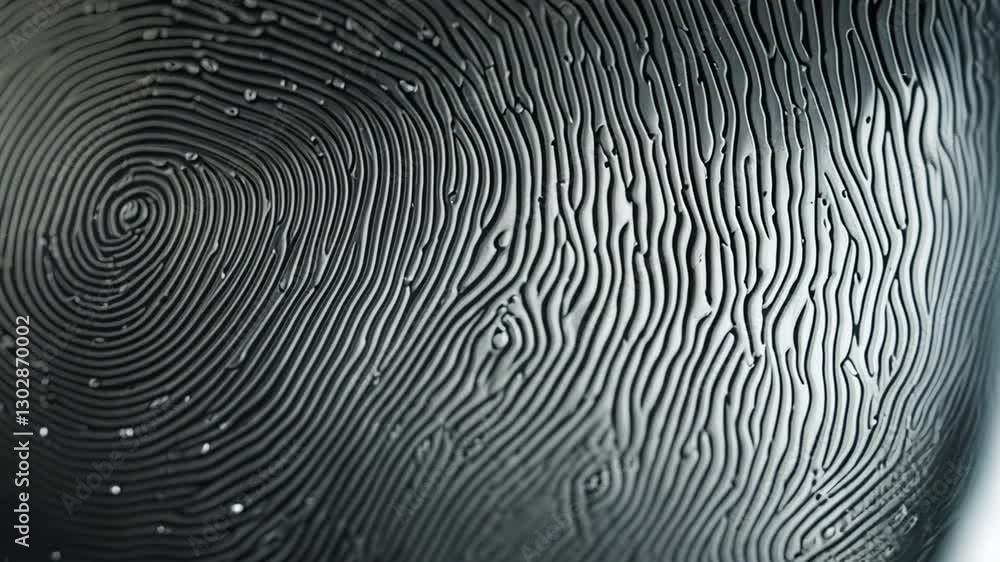 Fingerprint on a gun. Fingerprint on a gun.