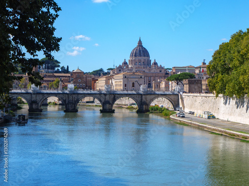 Canvas Print Vue sur Rome en Italie