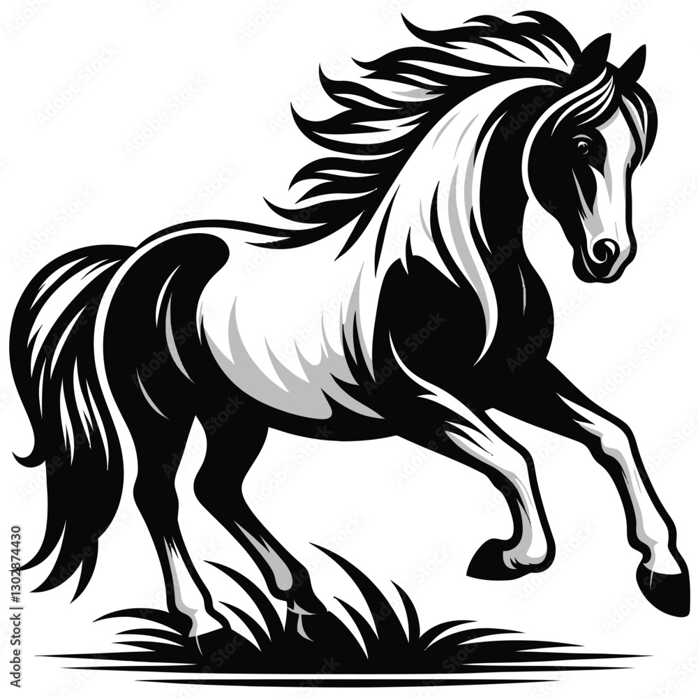 Obraz premium horse vector illustration