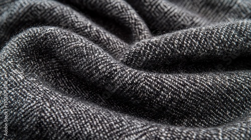 Wallpaper Mural Close-up textured gray fabric, soft, wavy, knit. Torontodigital.ca