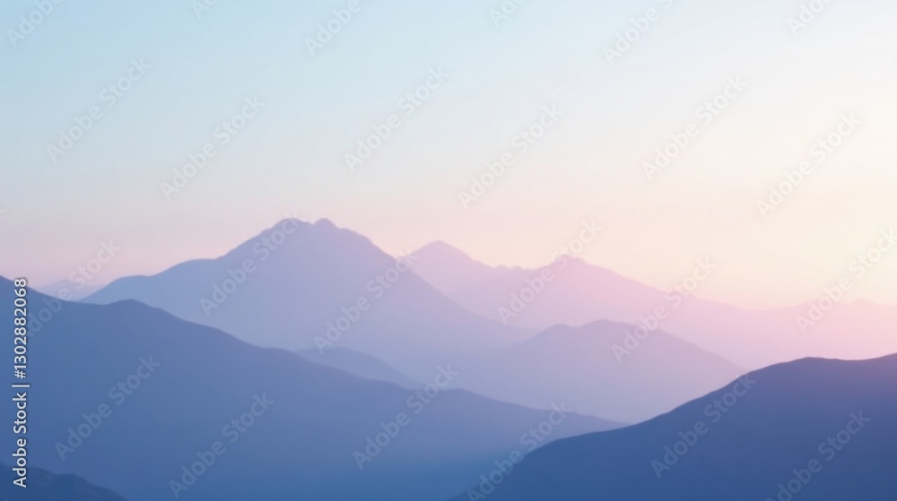 Serene Pastel Mountainscape at Dawn A Soft, Dreamy Panorama of Rolling Hills Under a Pale Sky Serene Pastel Mountainscape at Dawn A Soft, Dreamy Panorama of Rolling Hills Under a Pale Sky