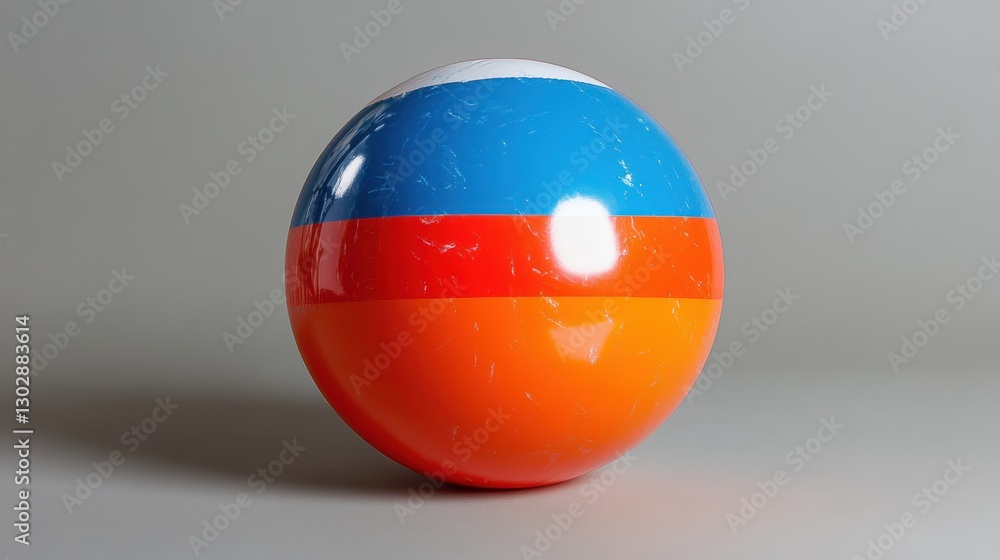 Naklejka premium beach ball isolated,studio background