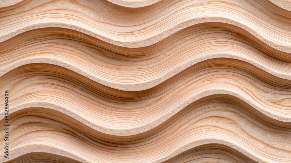 Fototapeta premium Wavy Wooden Texture Background