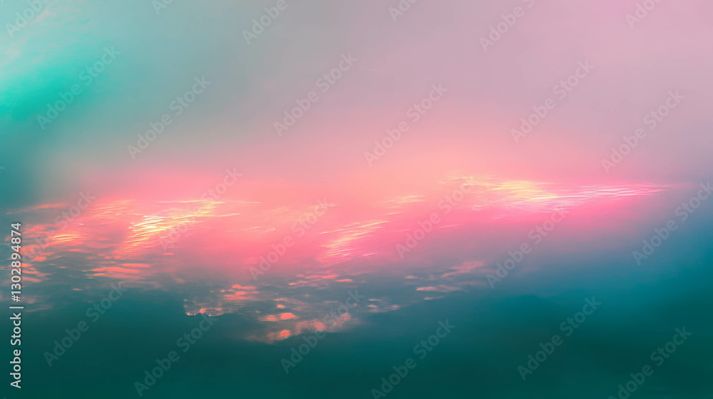 Fototapeta premium Dreamy abstract background with blurry pastel lights for creative design