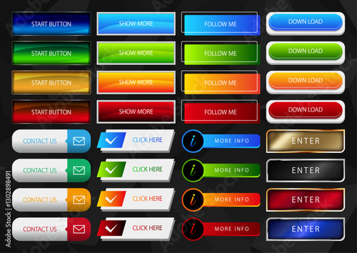 Button Banner Set 009