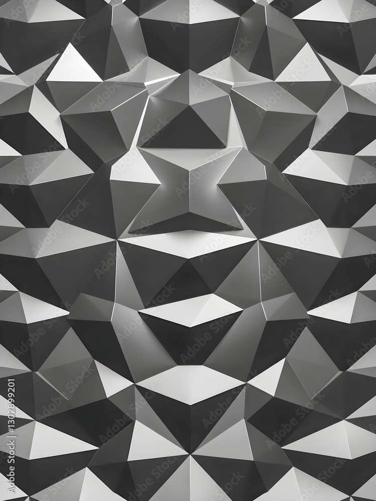 Fototapeta premium Geometric triangle pattern vector art design