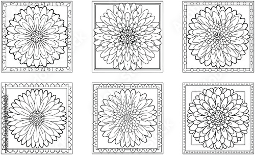 Floral Mandala Coloring Pages: Intricate Flower Designs for Relaxation & Stress Relief - Printable Art Therapy for Adults & Kids