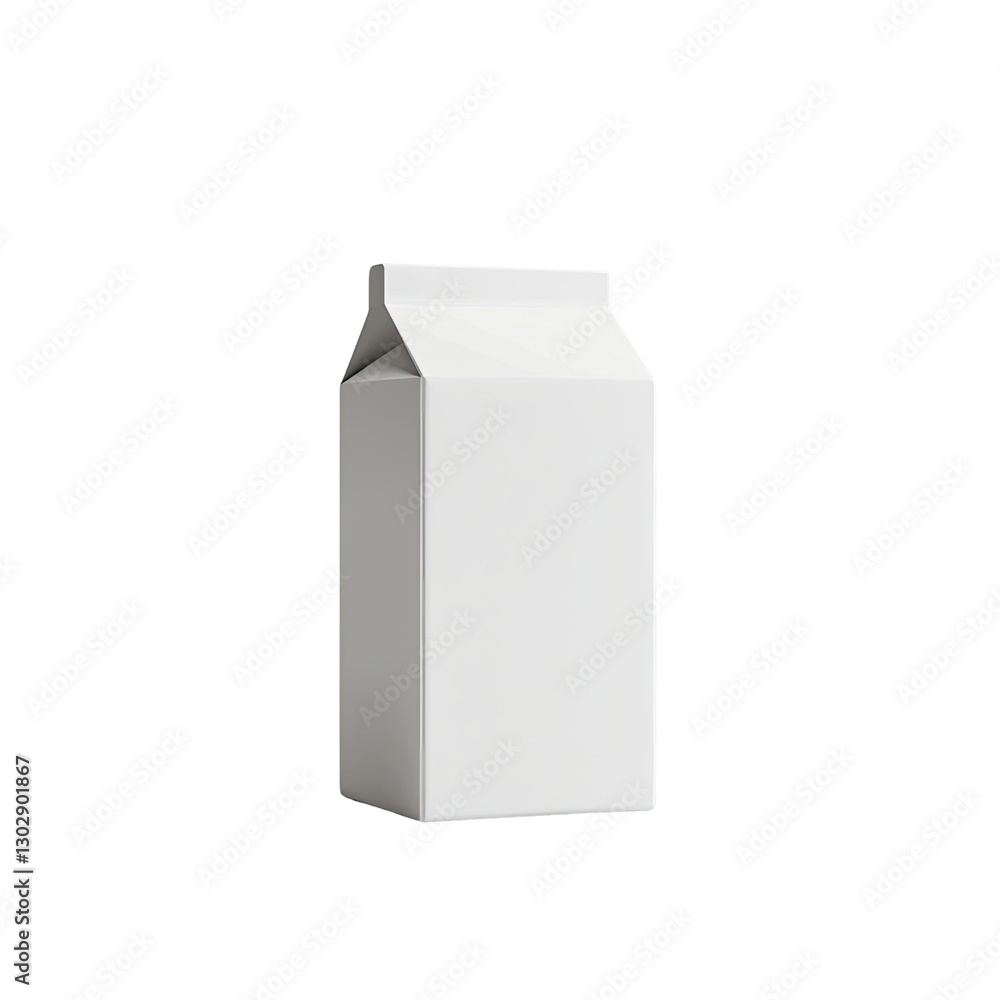 Minimalist White Milk Carton Design for Packaging Display or Mockup Use in Modern Branding and Advertising Projects Minimalist White Milk Carton Design for Packaging Display or Mockup Use in Modern Branding and Advertising Projects