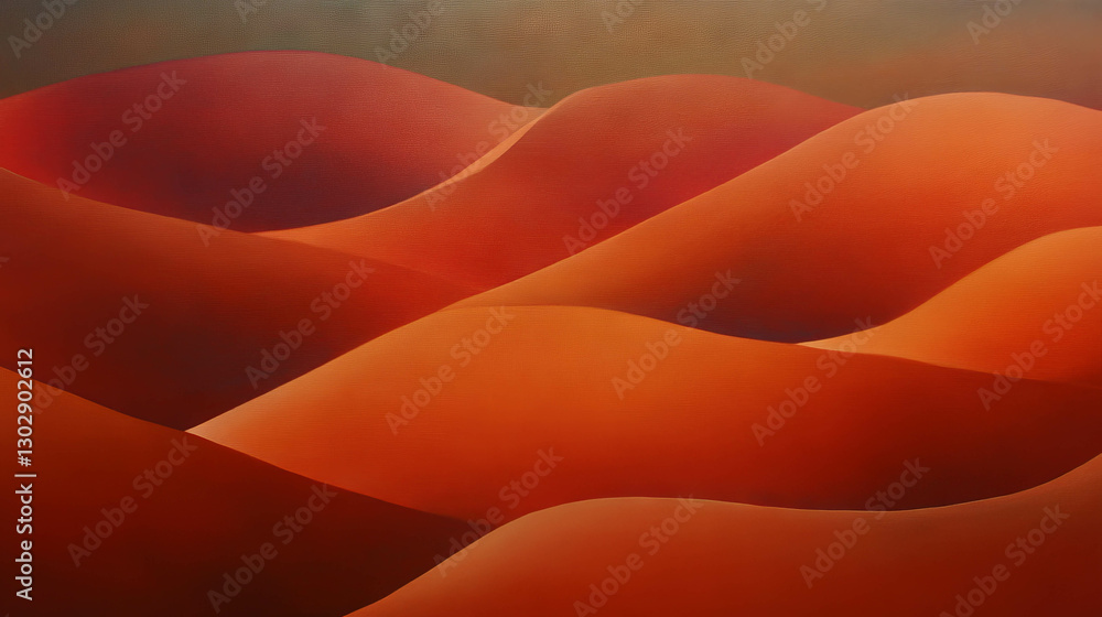 Abstract landscape with vibrant textured sand dunes and subtle gradients Abstract landscape with vibrant textured sand dunes and subtle gradients