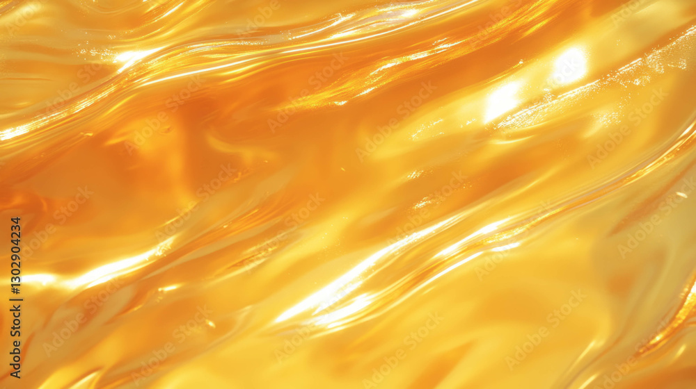 Vibrant golden yellow oil texture with flowing waves for abstract design Vibrant golden yellow oil texture with flowing waves for abstract design