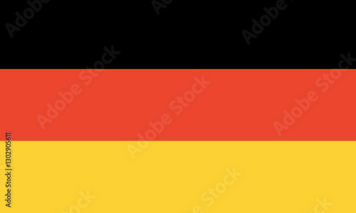 Flag of Germany. Correct proportions. Official colors. National flag of Germany. 