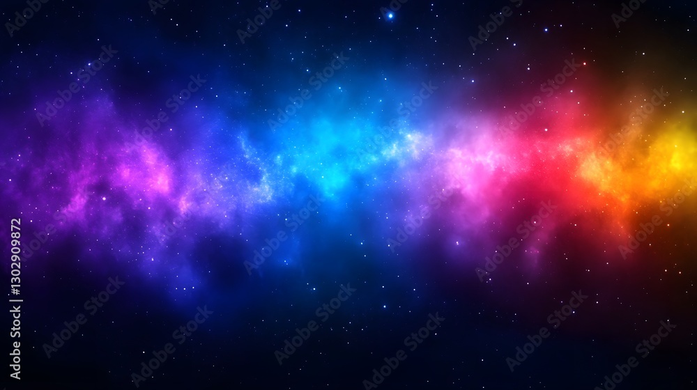 Fototapeta premium Colorful Nebula in Cosmic Space