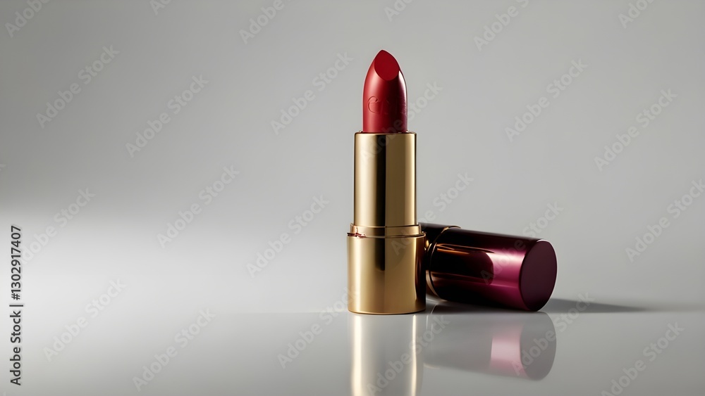 Luxury Lipstick on White Background – High-Quality Cosmetic Product Luxury Lipstick on White Background – High-Quality Cosmetic Product