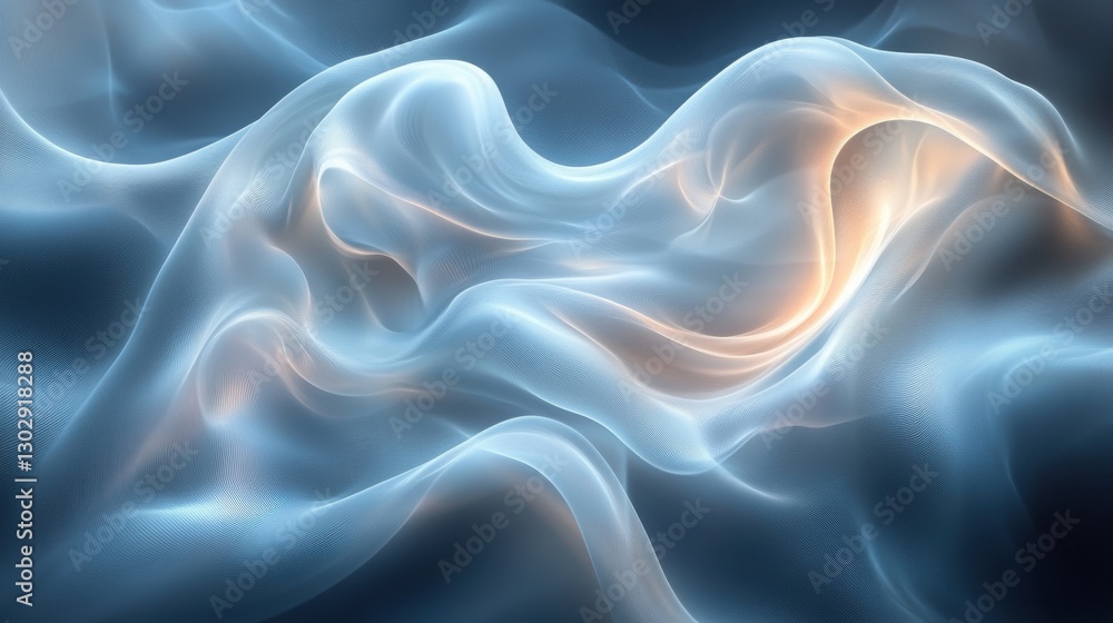 Obraz premium elegant abstract design featuring smooth curving lines and dynamic shapes creating a modern and futuristic look perfect for technology art and innovation backgrounds or creative presentations