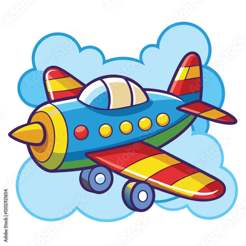 Aeroplan vector image on white background