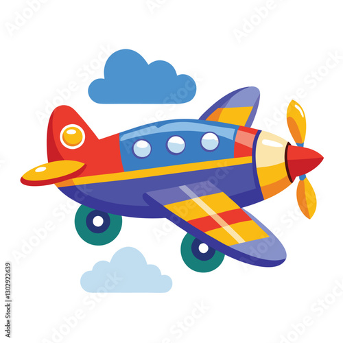 Aeroplan vector image on white background