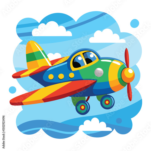 Aeroplan vector image on white background