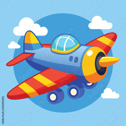 Aeroplan vector image on white background