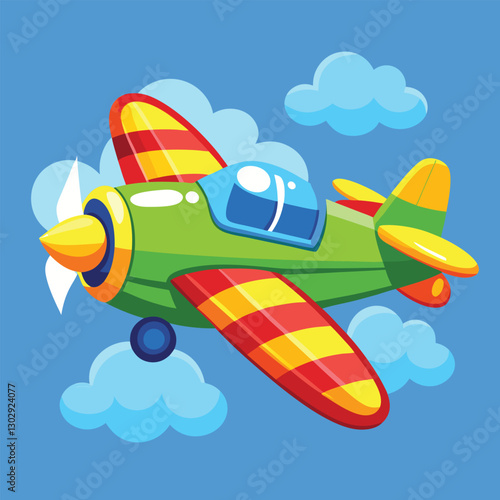 Aeroplan vector image on white background