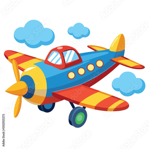 Aeroplan vector image on white background