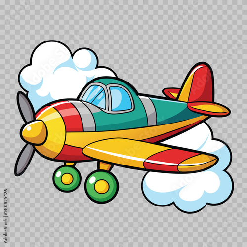 Aeroplan vector image on white background