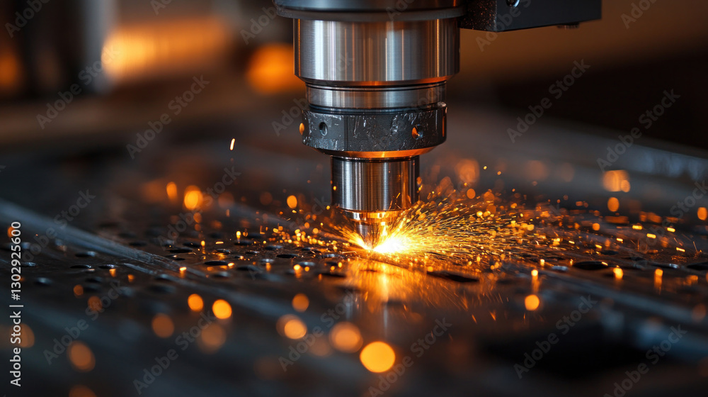 Metalworking engineering machine cutting precision steel components, refining AI-powered automated laser processing, ensuring high-strength fabrication Metalworking engineering machine cutting precision steel components, refining AI-powered automated laser processing, ensuring high-strength fabrication