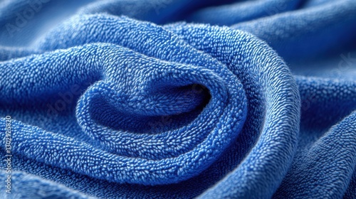 Wallpaper Mural folded blue microfiber cloth isolated,cartoon illustration Torontodigital.ca