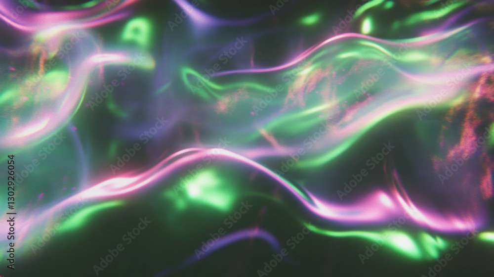 Obraz premium Flowing aurora borealis patterns for artistic background design