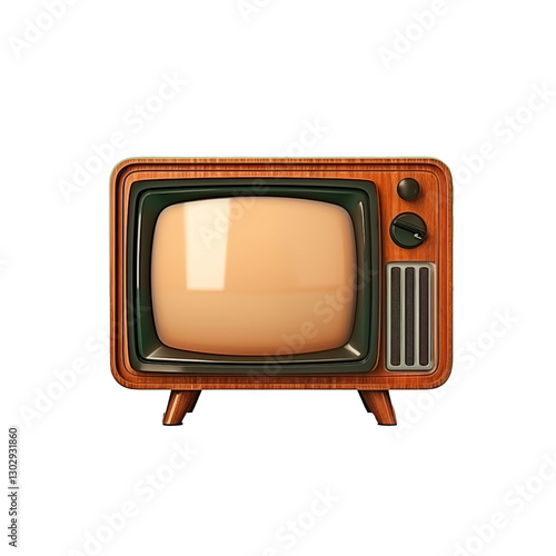 Old model tube televisions that have a unique design, use analog technology. Currently, it is widely used as a display to reminisce about the past
