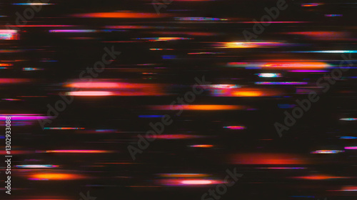 Dynamic digital noise and glitch art texture in vibrant colors for creative design