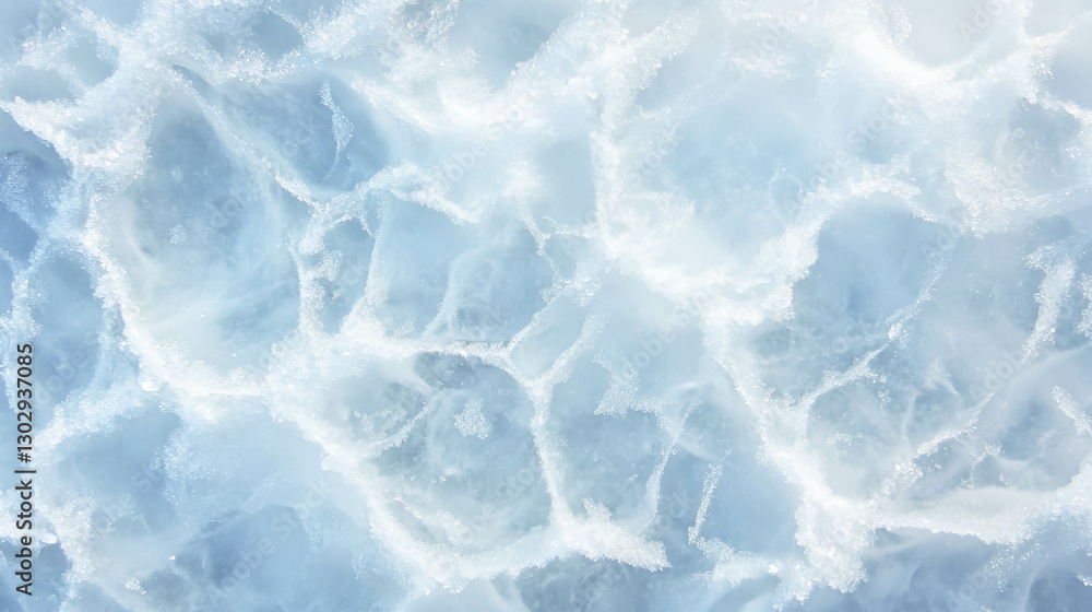 Obraz premium Frost patterns on glass creating intricate winter textures