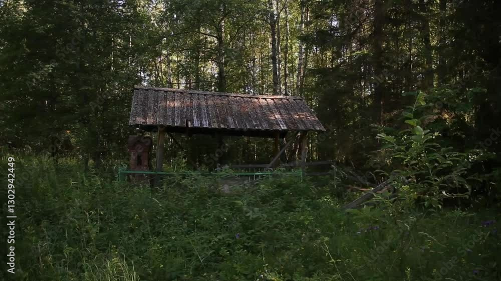 The grave of the abbess of the Old Believers' skete. Komarovsky hermitage The grave of the abbess of the Old Believers' skete. Komarovsky hermitage