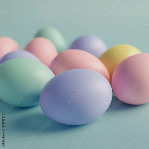  image of pastel easter eggs,