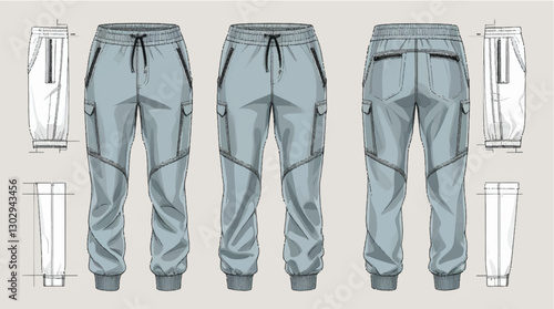 blue jeans isolated on white