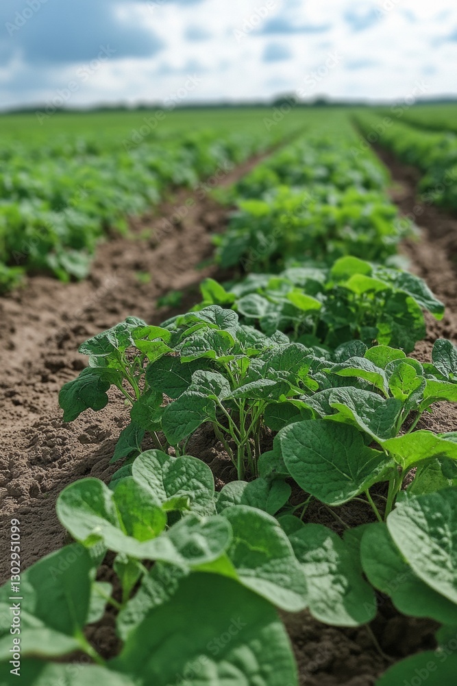 Drone monitoring the health of a potato field - drone device analyzes plant health, identifying problem areas for timely intervention Drone monitoring the health of a potato field - drone device analyzes plant health, identifying problem areas for timely intervention