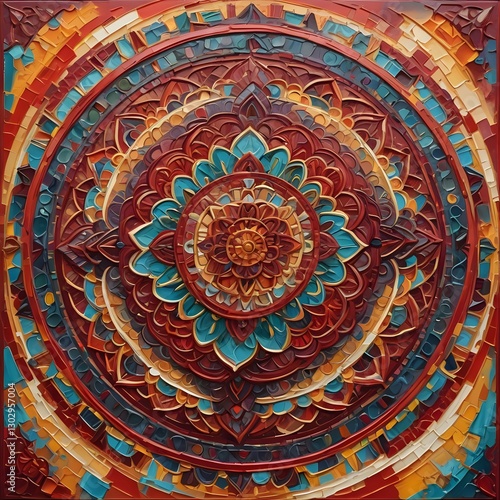 Wallpaper Mural Mandala Design Art – Intricate Patterned Artwork, Handcrafted Mandala Wall Art, Unique Geometric Mandala Illustration, Framed Mandala Decor, Bohemian Mandala Drawing for Home Torontodigital.ca