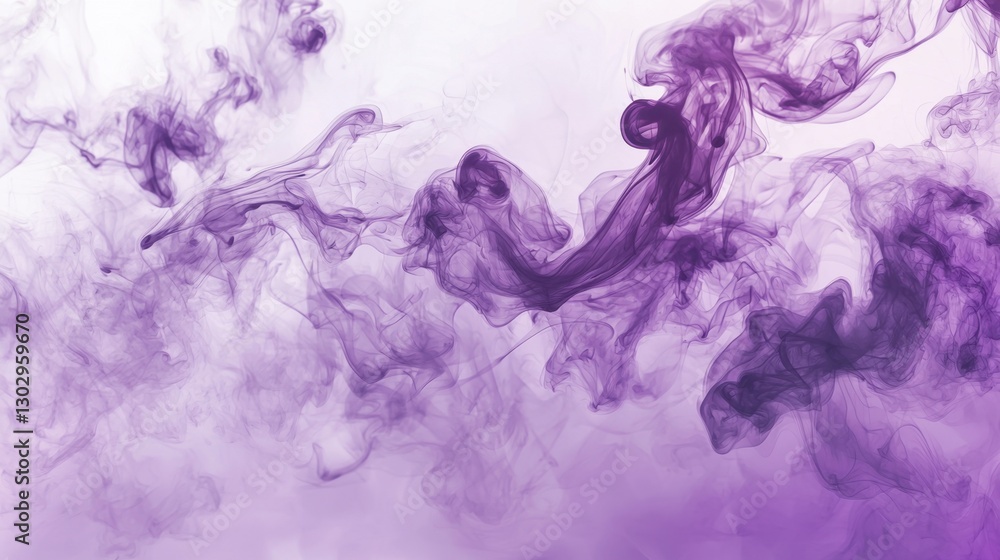 Fototapeta premium Purple blue white smoke, fog, steam, cloud, sky background. Realistic smoky mist, toxic vapor, gas exploding, water evaporation. Magic smoke or fog backdrop for Halloween