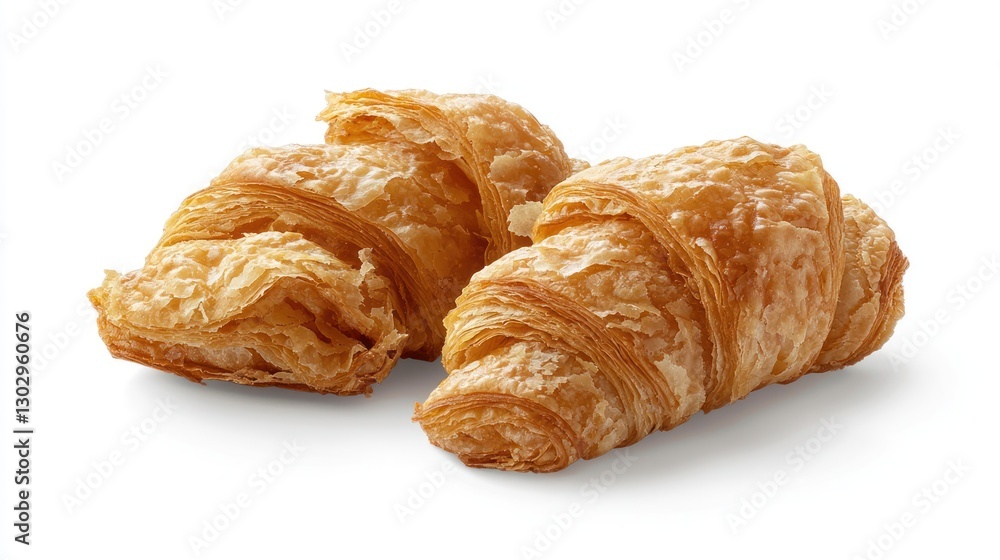 Warm Croissant on White Background Warm Croissant on White Background