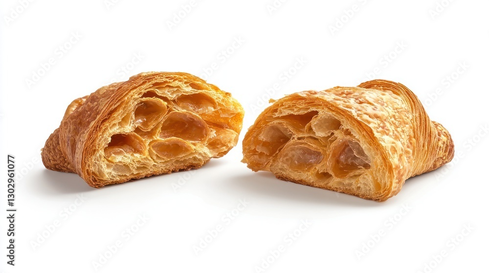 Warm Croissant on White Background Warm Croissant on White Background
